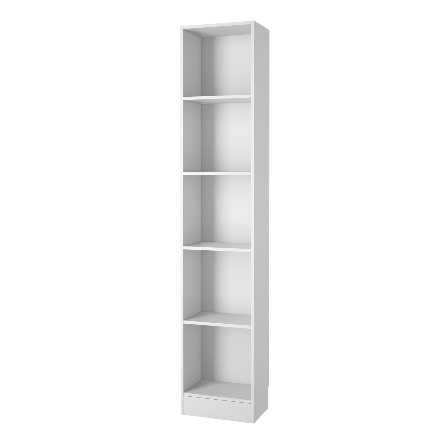 Read more about Tall and narrow white bookcase basic